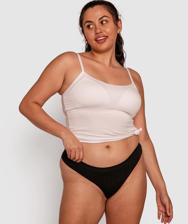 Theodora V String Knicker - Black