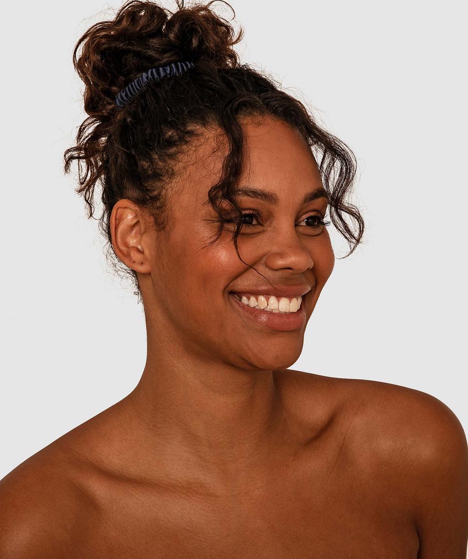 Thin Scrunchie - Navy