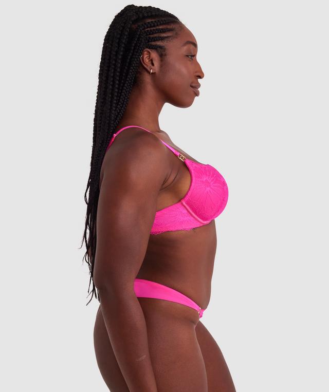 Tia Contour Plunge Bra - Pink
