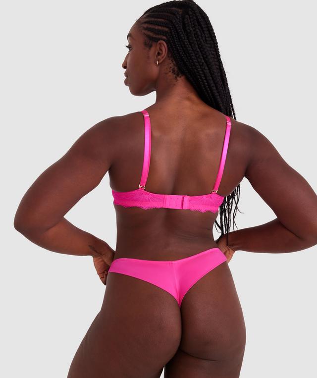 Tia Contour Plunge Bra - Pink