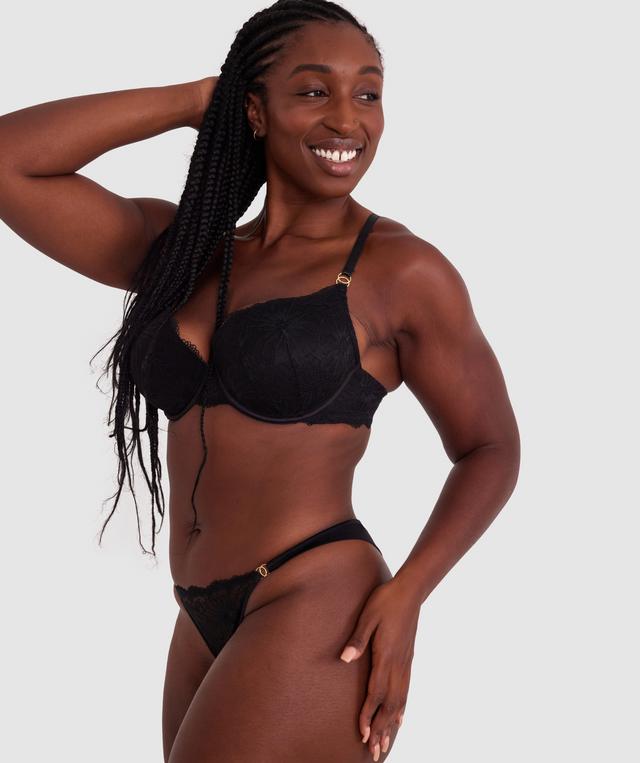 Tia V String - Black