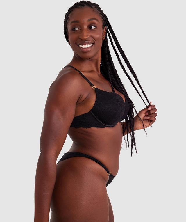 Tia V String - Black
