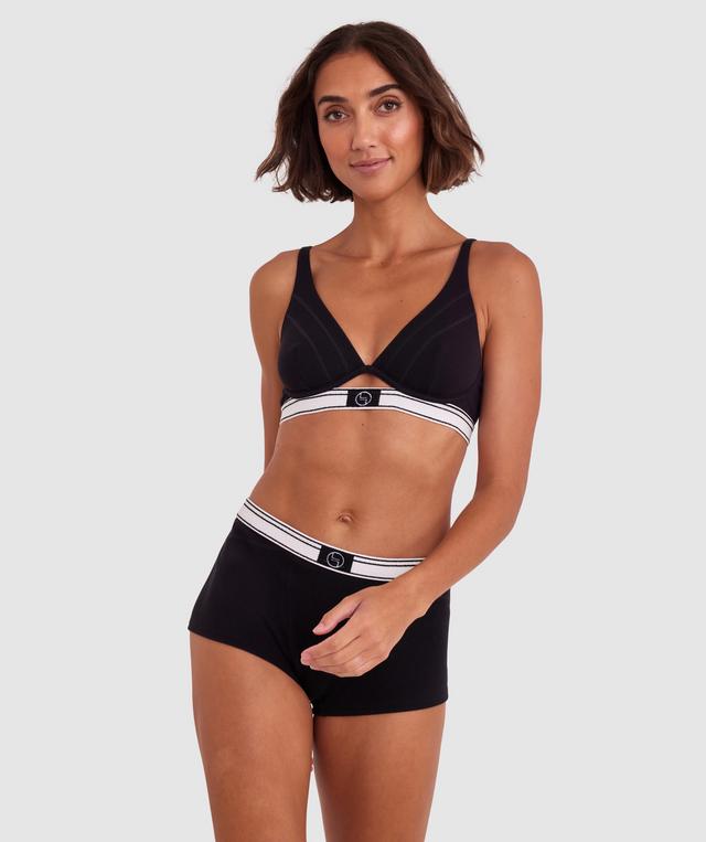 Time Out Plunge Underwire Bra - Black