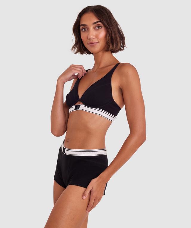 Time Out Plunge Underwire Bra - Black
