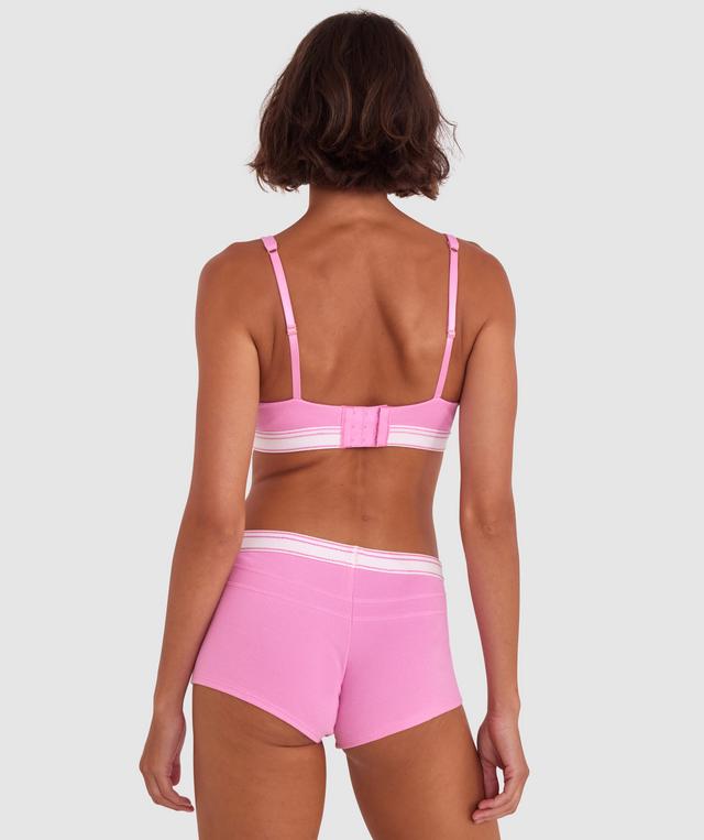 Time Out Plunge Underwire Bra - Pink