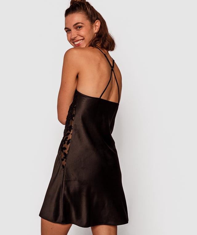 Twilight Lace Slip - Black