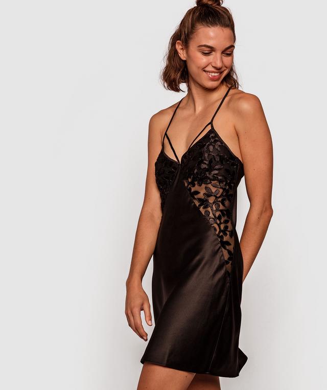 Twilight Lace Slip - Black