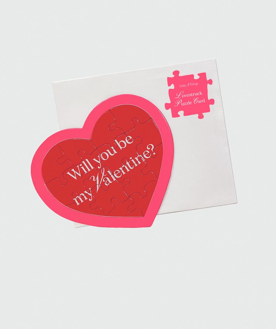 Valentine's Day Puzzle Card - Red