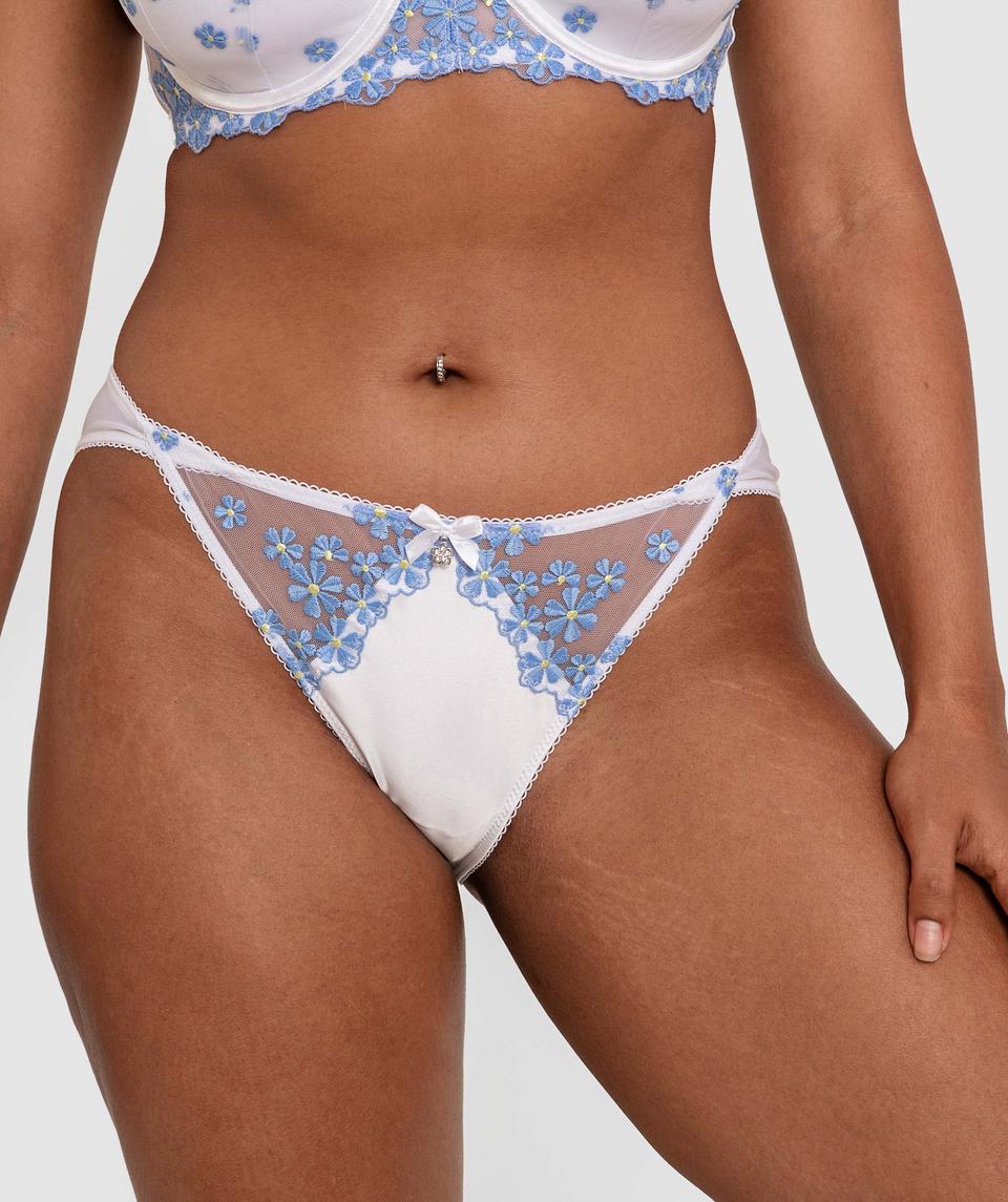 Valerie Brazilian Knicker - White