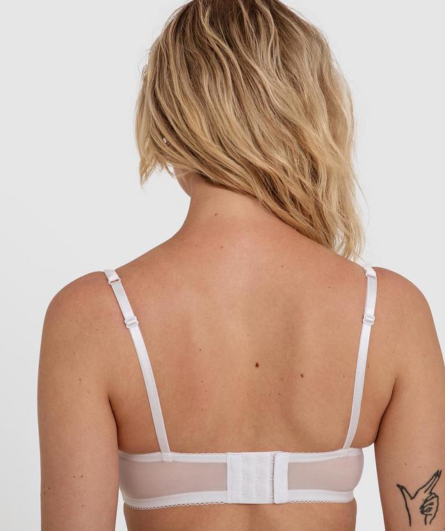Valerie Push Up Plunge Bra - White