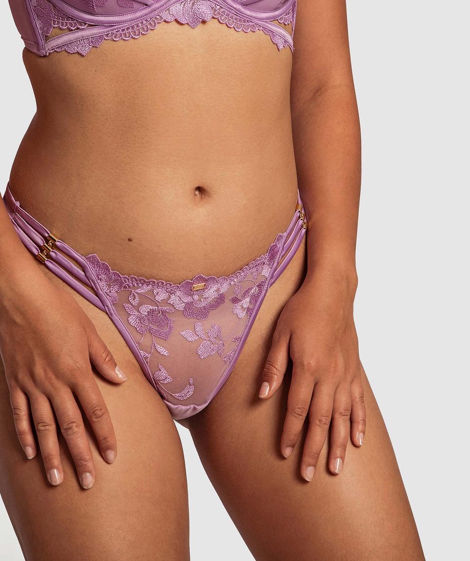 Vamp After The Storm V String Knicker - Lilac