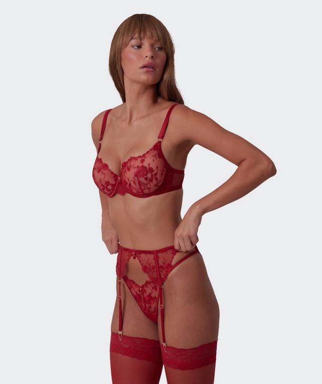 Vamp All Yours Suspender - Dark Red