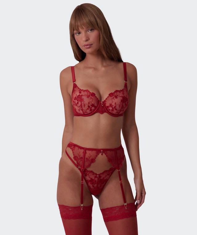 Vamp All Yours Suspender - Dark Red