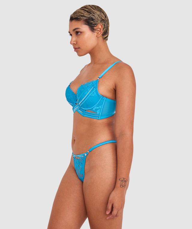 Vamp Disco Forever Push Up Bra - Blue