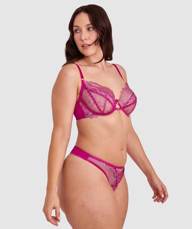 Vamp Dolce Full Cup Underwire Bra - Pink