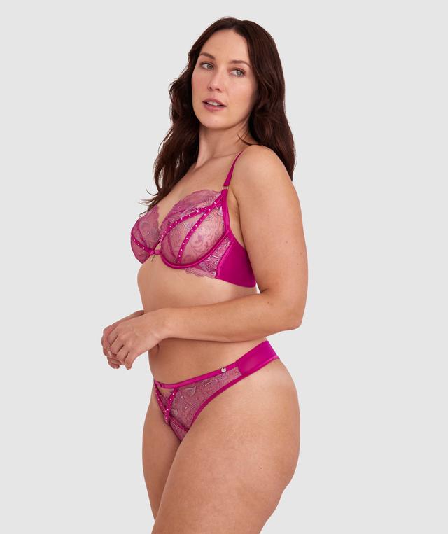 Vamp Dolce Full Cup Underwire Bra - Pink