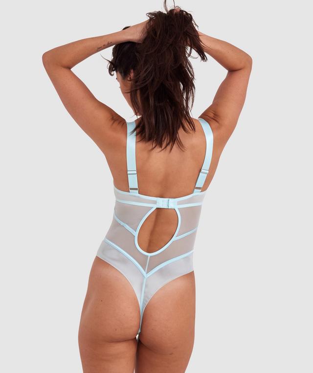 Vamp Dream On Push Up Bodysuit - Sky Blue