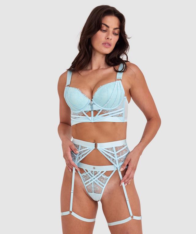 Vamp Dream On Suspender - Sky Blue