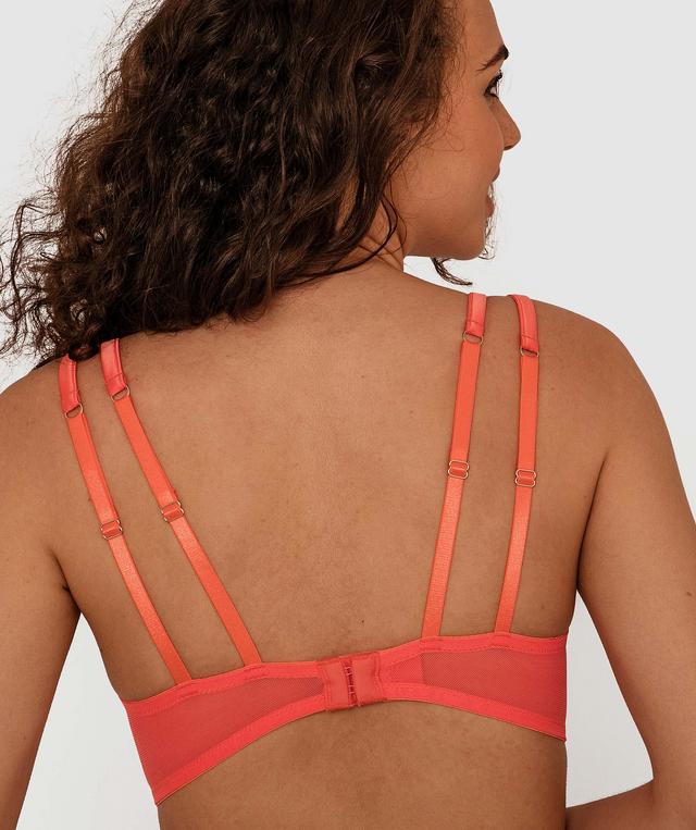 Vamp Enjoy Lovebirds Double Push Up Bra - Light Coral