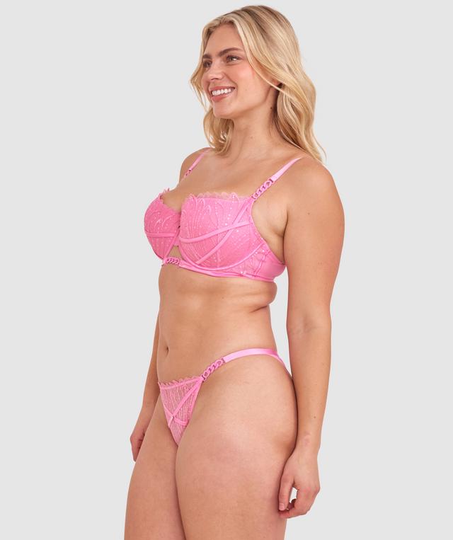 Vamp Flossy Brazilian Knicker - Pink