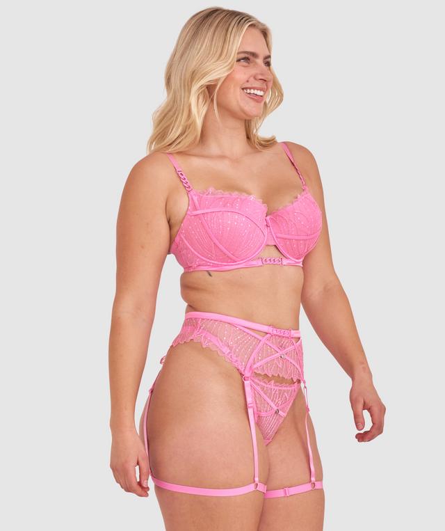 Vamp Flossy Suspender - Pink