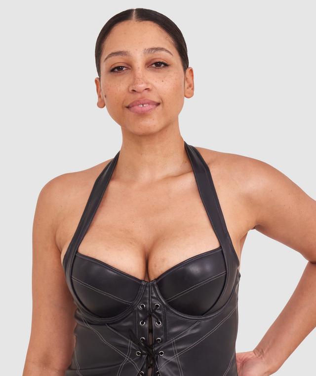 Vamp Flustered Corset - Dark Grey
