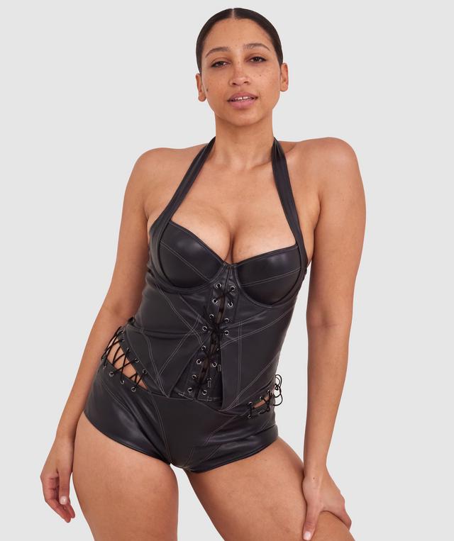 Vamp Flustered Corset - Dark Grey