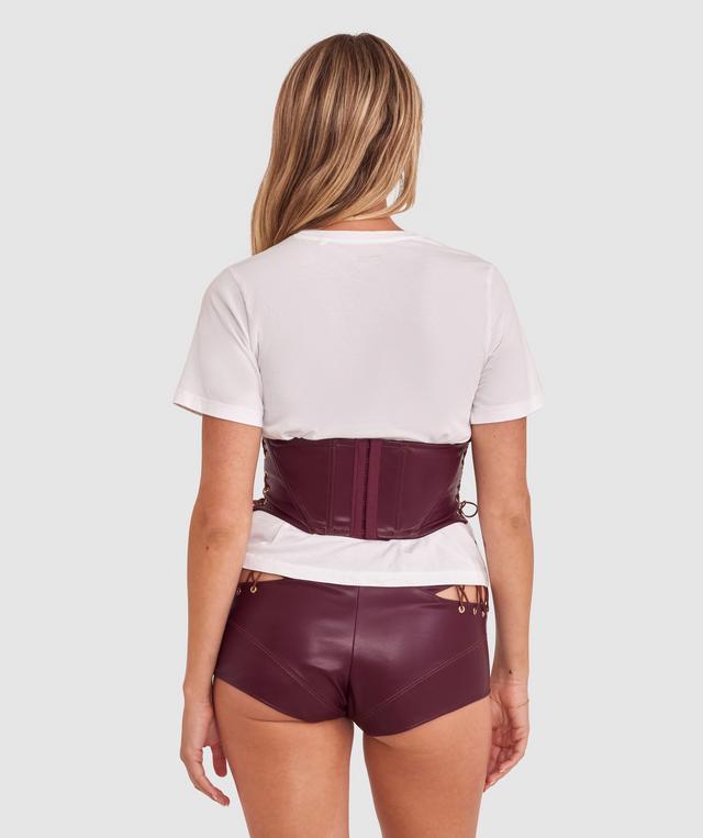 Vamp Flustered Waspie - Dark Red
