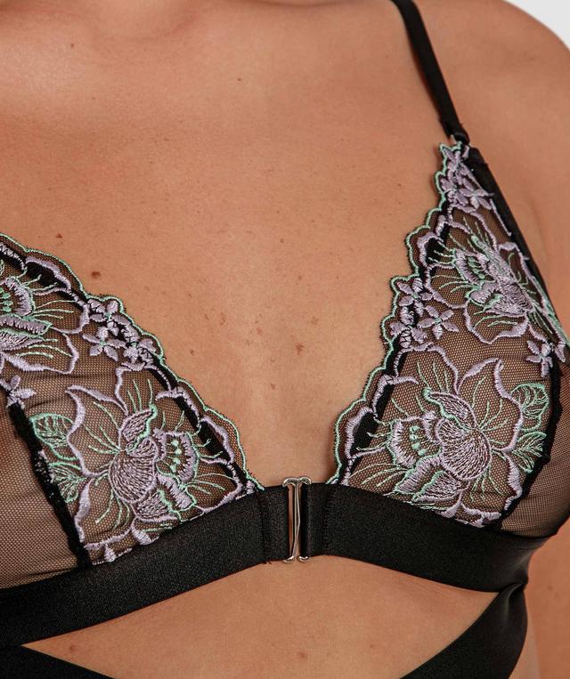 Vamp Glow Getter Bralette - Black