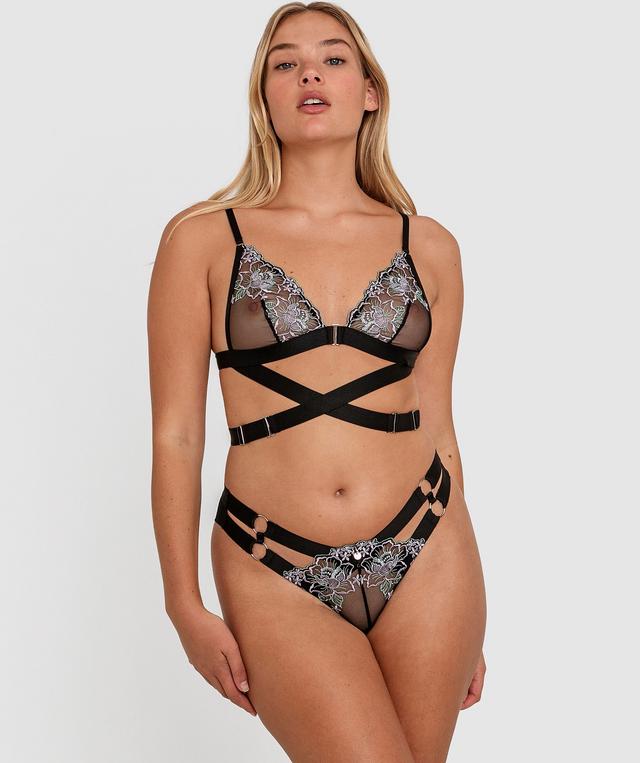 Vamp Glow Getter Brazilian Knicker - Black