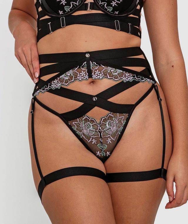 Vamp Glow Getter Suspender - Black