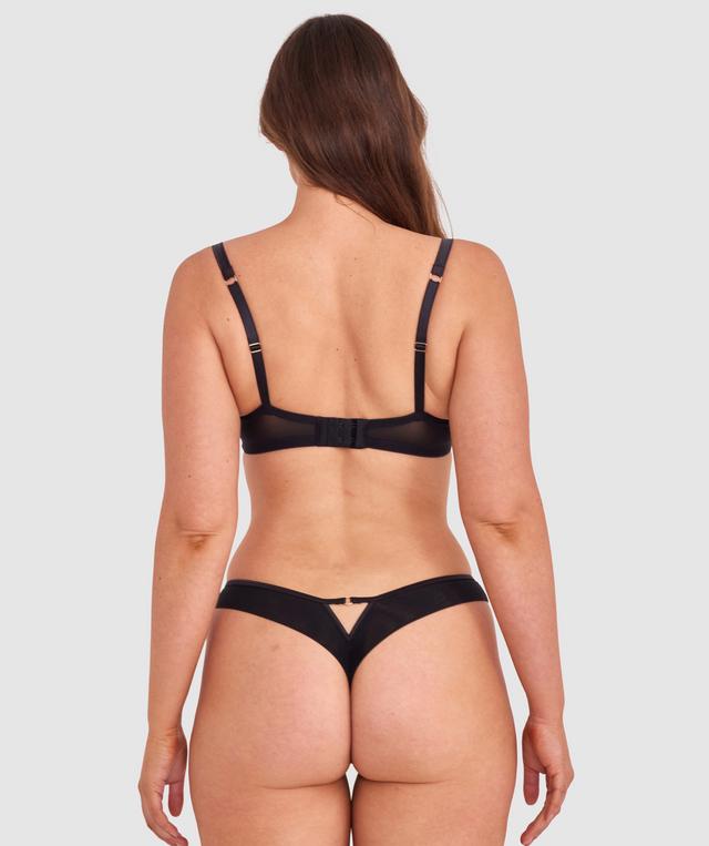 Vamp Heatwave High Leg G String - Black