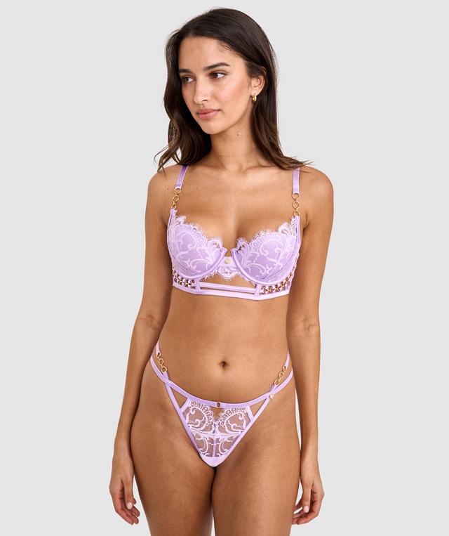 Vamp Hola Mamacita Push Up Bra - Purple