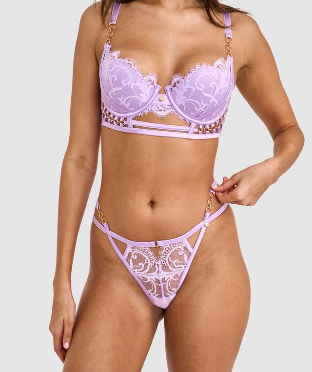 Vamp Hola Mamacita Push Up Bra - Purple