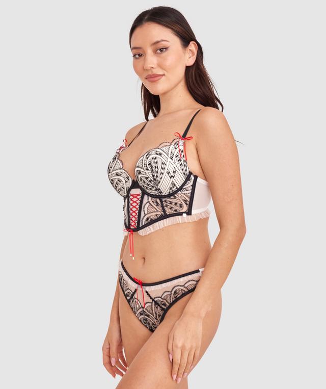 Vamp Joke's On You High Leg Brazilian Knicker - Black