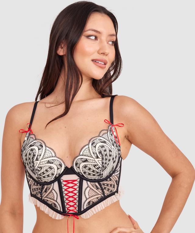 Vamp Joke's On You Push Up Corset - Black