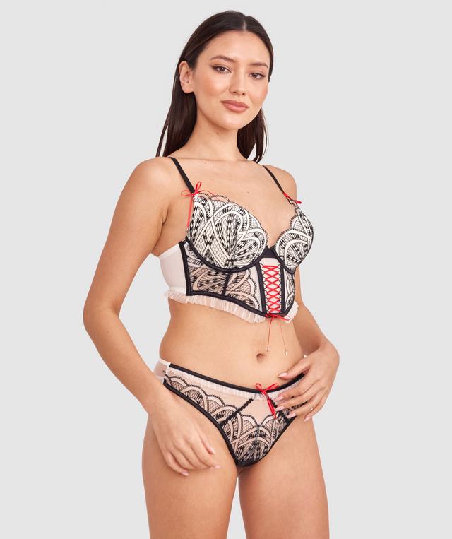 Vamp Joke's On You Push Up Corset - Black