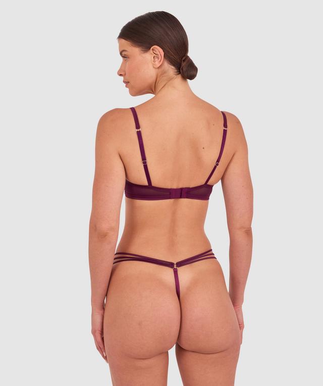Vamp Love Hurts Push Up Bra - Berry