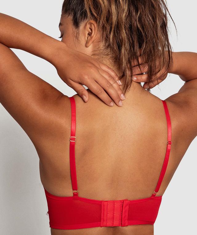 Vamp Lys First Push Up Bra - Red