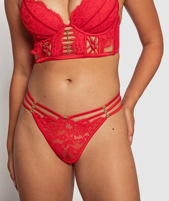 Vamp Lys First V String Knicker - Red