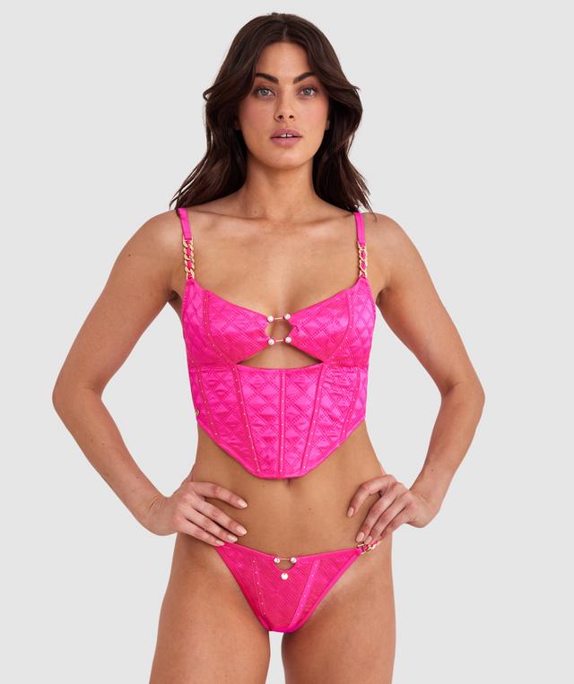 Vamp Miami Heat Corset - Fuchsia Pink