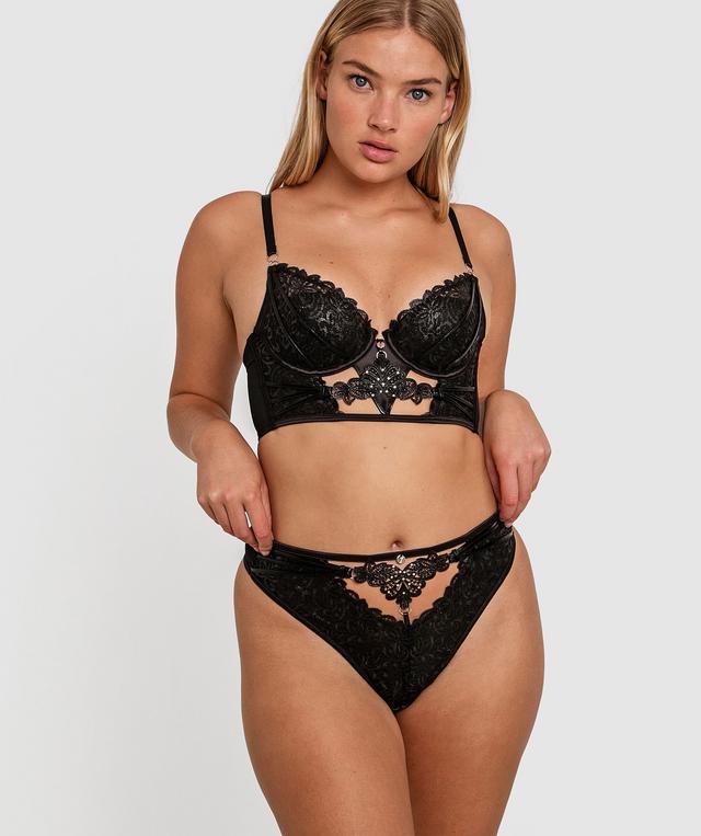Vamp Midnight Minerva High Waist Knicker - Black