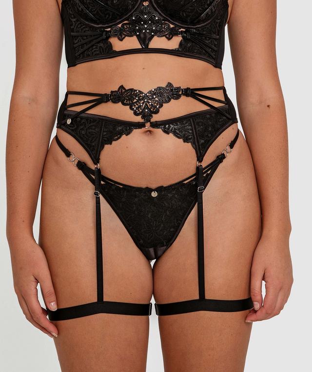 Vamp Midnight Minerva Suspender - Black