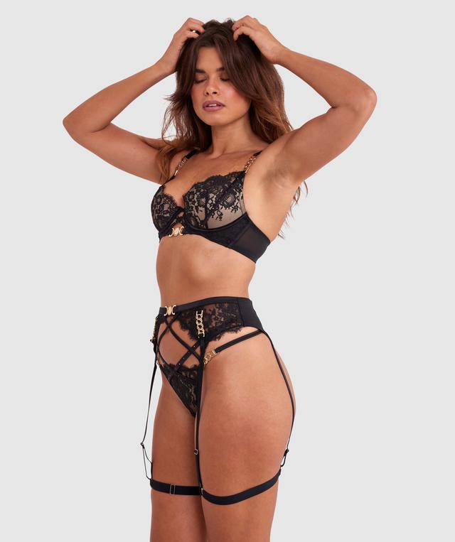 Vamp Midnight Mischief Suspender - Black