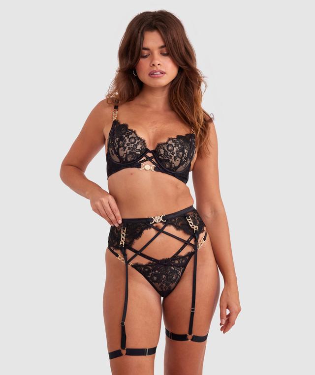 Vamp Midnight Mischief Suspender - Black