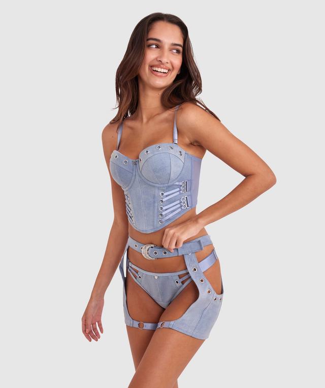 Vamp One More Time Suspender - Blue Denim