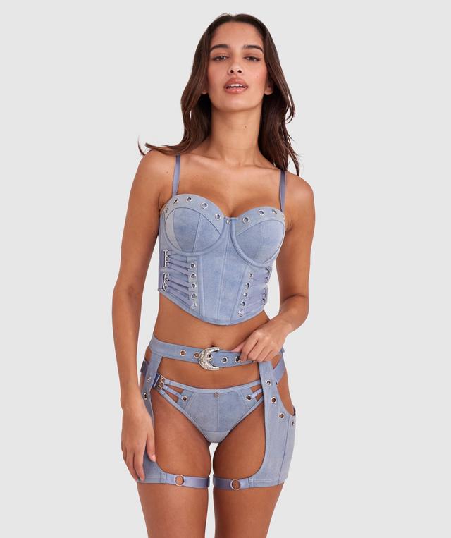 Vamp One More Time Suspender - Blue Denim
