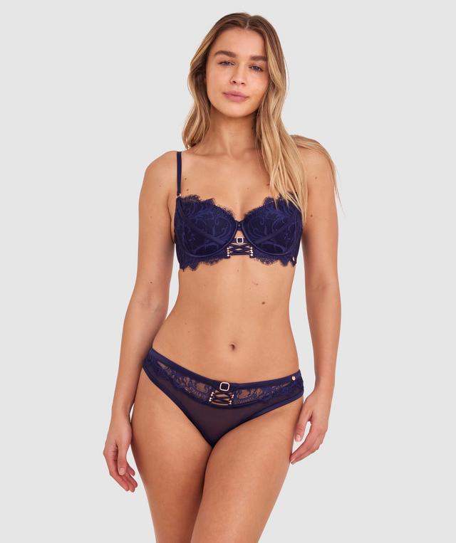 Vamp One Night Only Brazilian Knicker - Navy