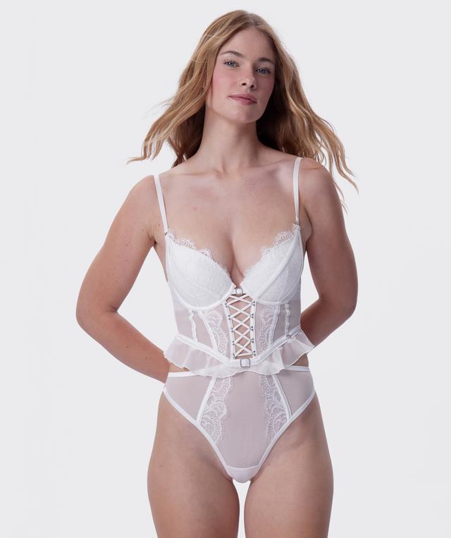 Vamp One Night Only Push Up Bodysuit - Ivory