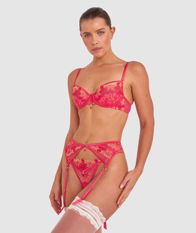 Vamp Picturesque Suspender - Hot Pink